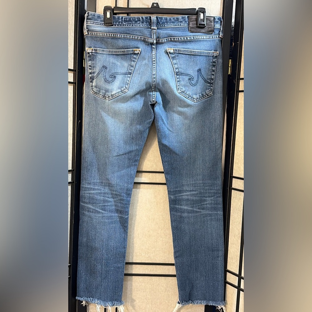 AG Adriano Goldschmied Sz 30 The Dylan Slim Skinny Jean Distressed Holes - Picture 3 of 12
